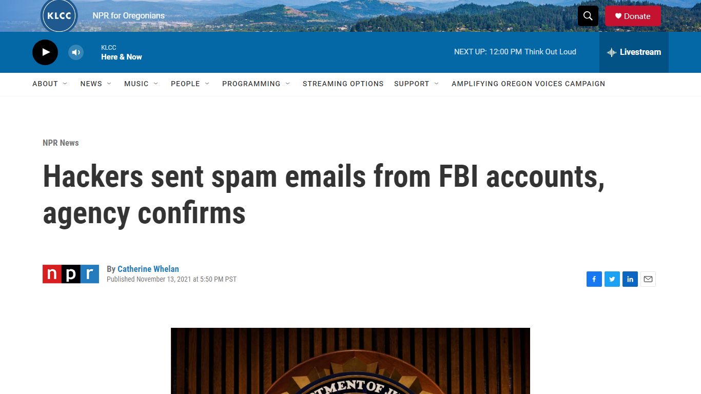 Hackers sent spam emails from FBI accounts, agency confirms